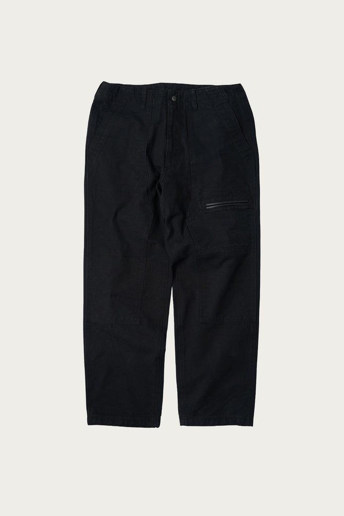 FrizmWORKS - Heavy Canvas Destroyed Double Knee Pants - Black - Canoe Club