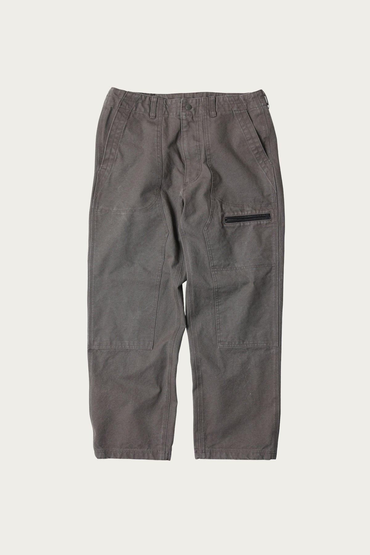 FrizmWORKS - Heavy Canvas Destroyed Double Knee Pants - Mud - Canoe Club