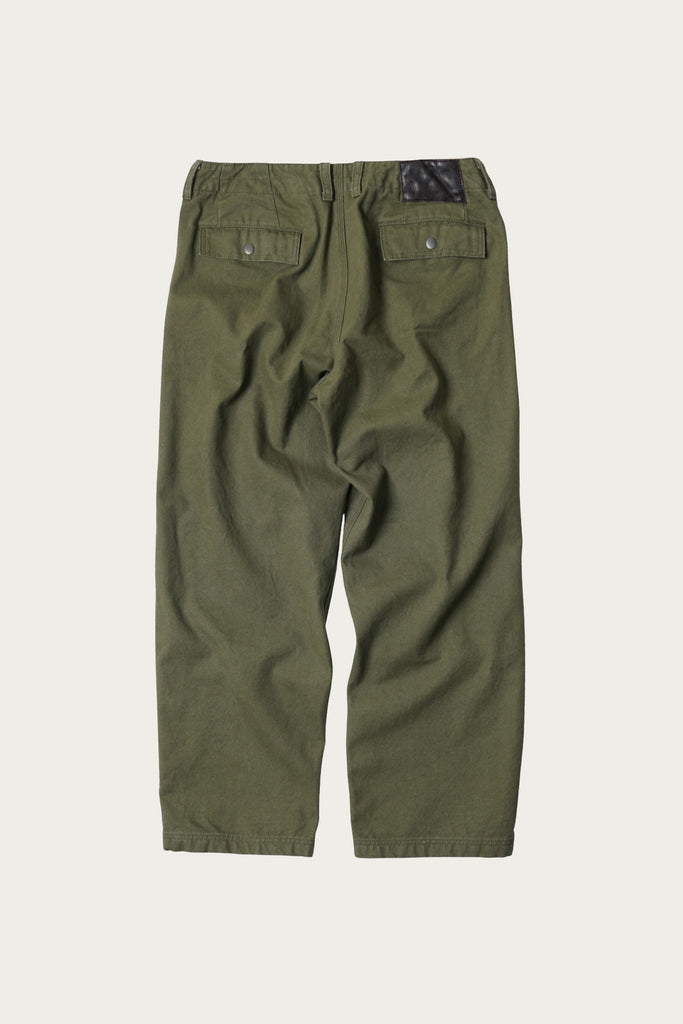 FrizmWORKS - Heavy Canvas Destroyed Double Knee Pants - Olive - Canoe Club