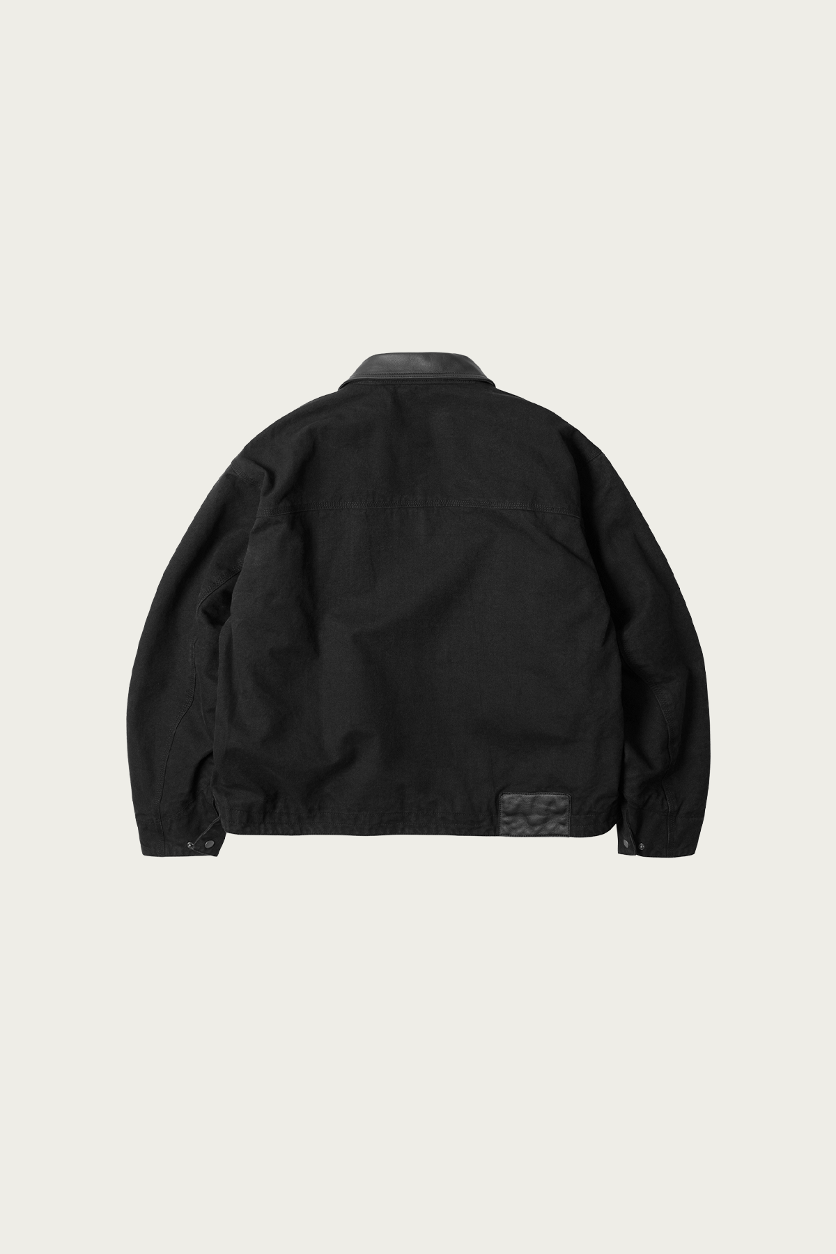 FrizmWORKS - Heavy Canvas Destroyed Work Jacket - Black - Canoe Club
