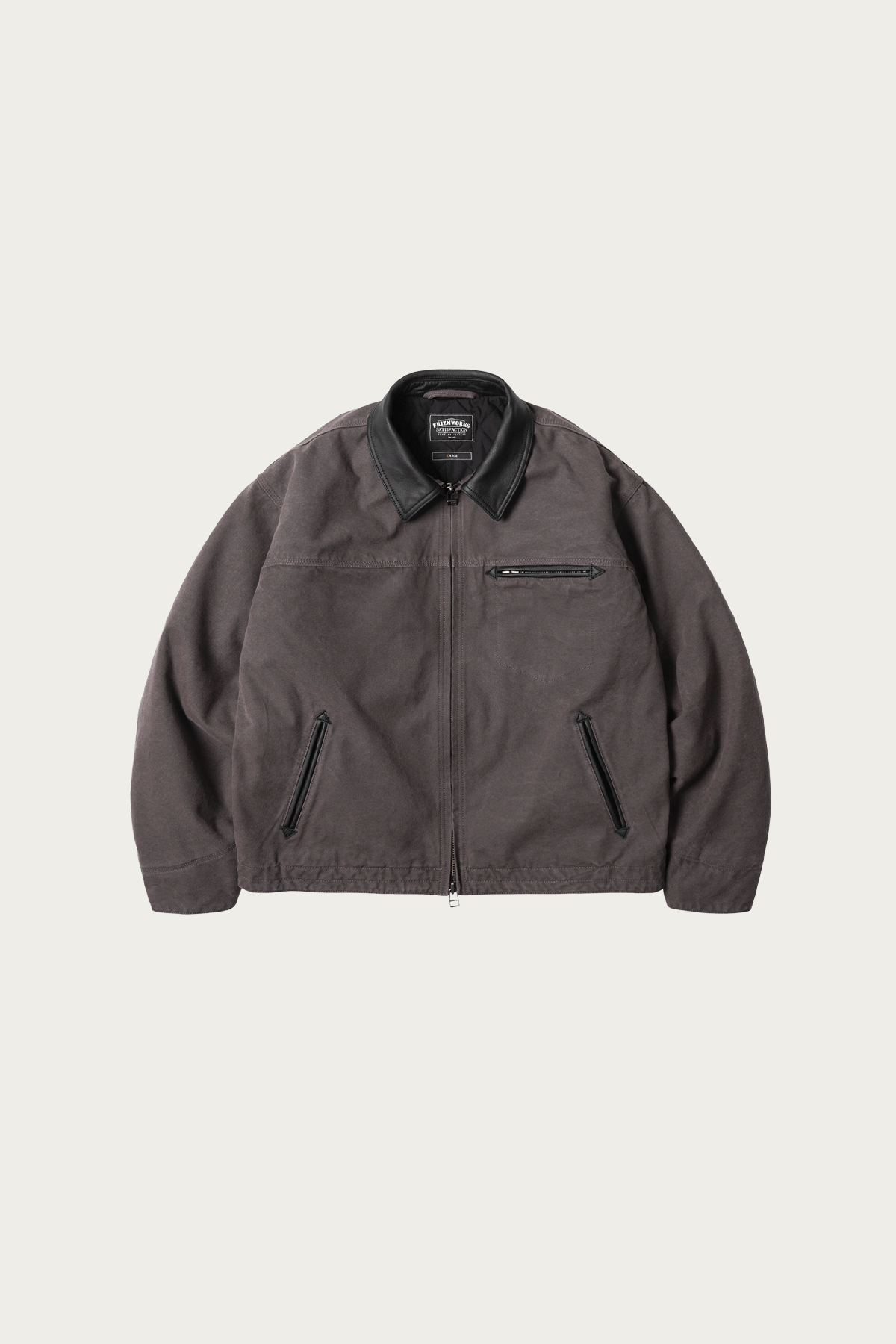 FrizmWORKS - Heavy Canvas Destroyed Work Jacket - Mud - Canoe Club