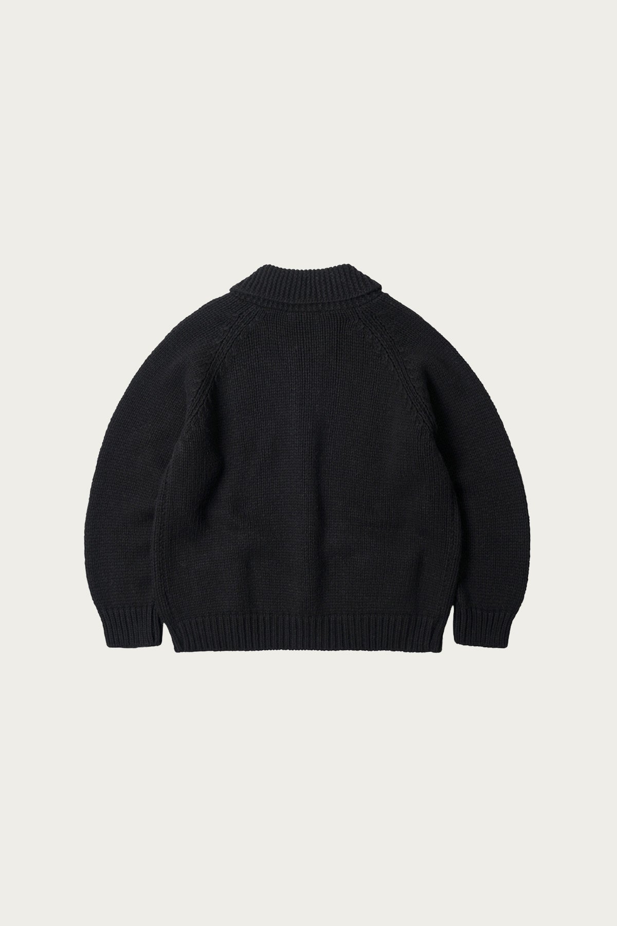 FrizmWORKS - Heavy Cowichan Zipup Cardigan - Black - Canoe Club