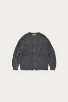 FrizmWORKS - Heavy Wool Round Cardigan - Dark Gray - Canoe Club