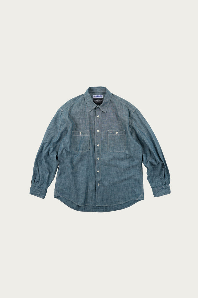 Frizmworks Kuroki Chambray Work Shirt | Washed Blue | Canoe Club