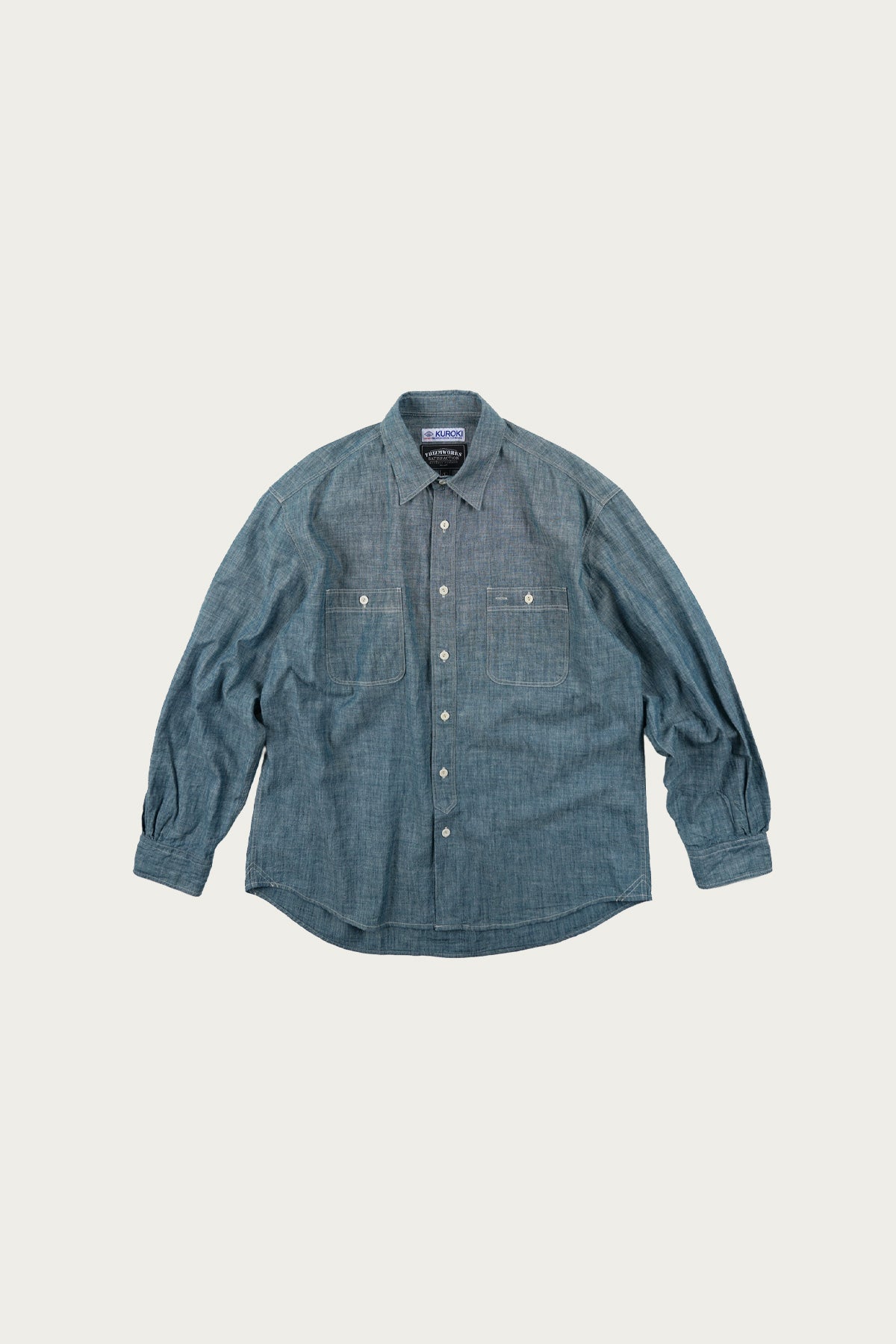 Frizmworks Kuroki Chambray Work Shirt | Washed Blue | Canoe Club