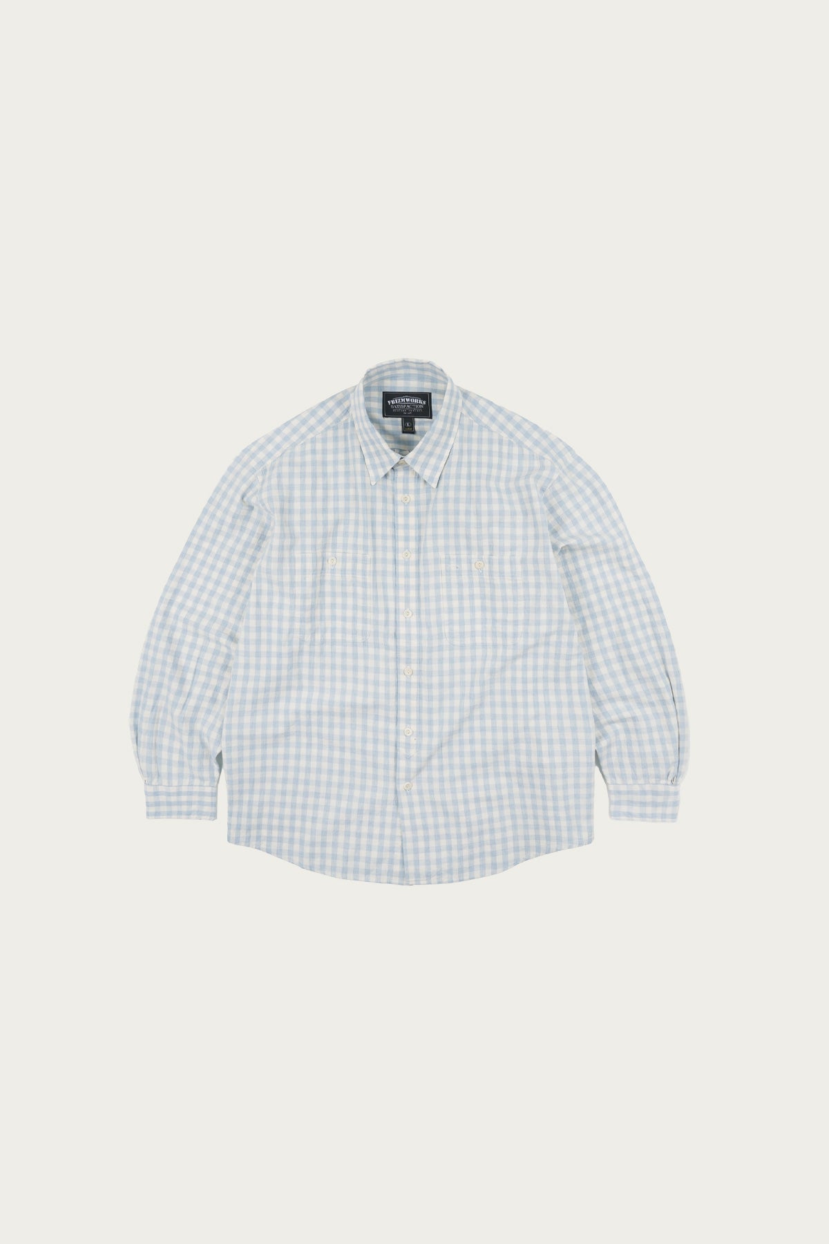 Frizmworks Melange Check Work Shirt | Sky | Canoe Club