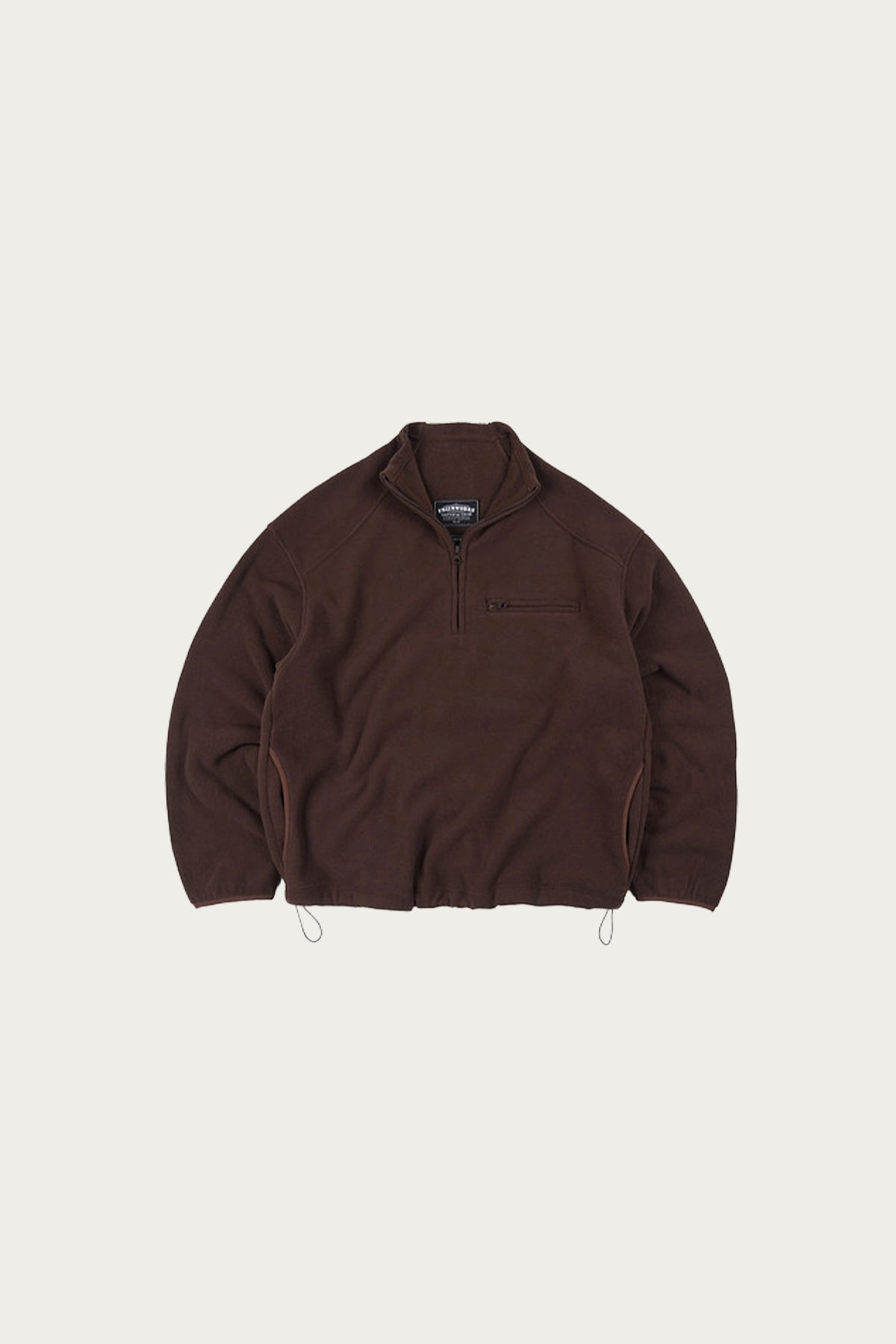 FrizmWORKS - Mock Neck Fleece Anorak Parka - Brown - Canoe Club