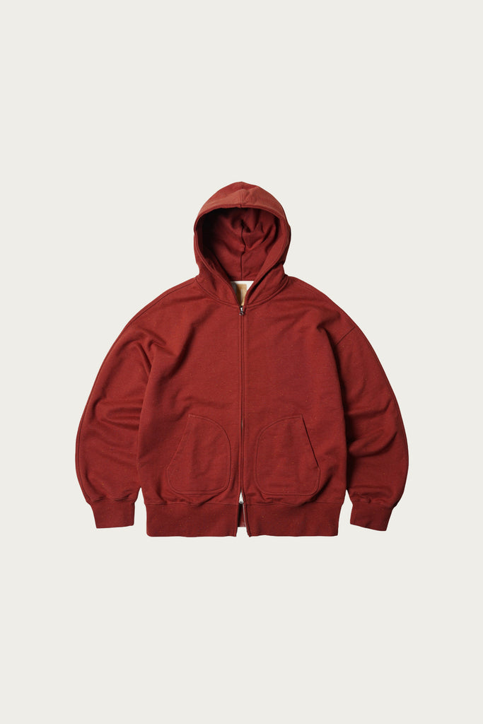 FrizmWORKS - OG Bocaci Heavyweight Hood Zipup Parka - Brick - Canoe Club