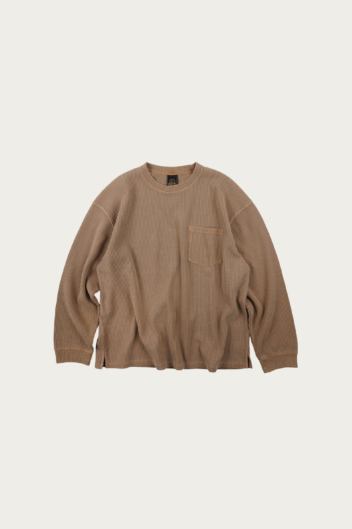 FrizmWORKS - Pigment Dyeing Waffle Pocket Tee - Tan - Canoe Club