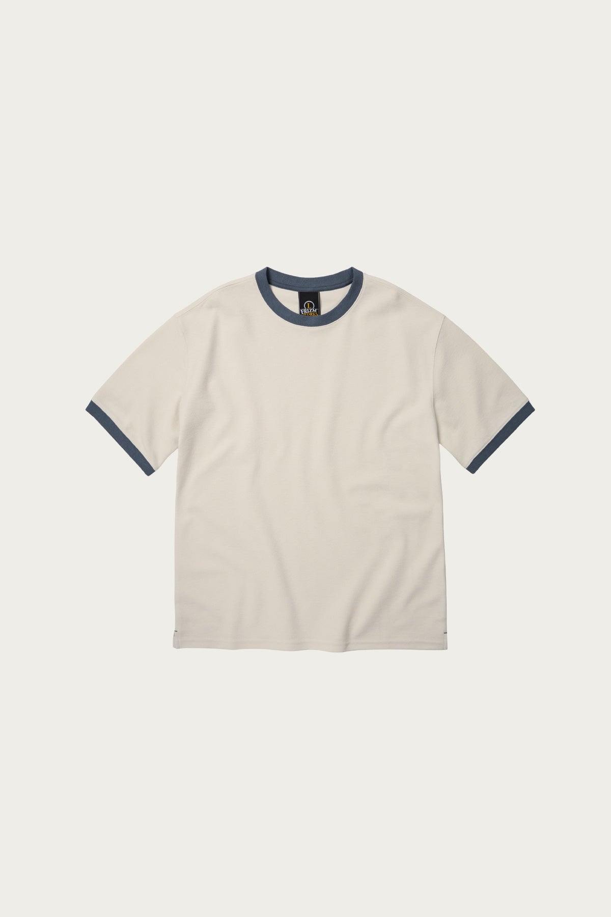 FrizmWORKS - Terry Ringer Half Tee - Cream/Blue - Canoe Club