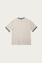 FrizmWORKS - Terry Ringer Half Tee - Cream/Blue - Canoe Club