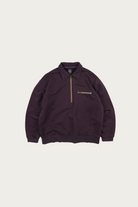 FrizmWORKS - Vintage Dyeing Half-Zip Sweat - Vintage Purple - Canoe Club