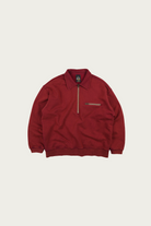 FrizmWORKS - Vintage Dyeing Half-Zip Sweat - Vintage Red - Canoe Club