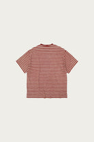 FrizmWORKS - Vintage Faded Stripe Half Tee - Burgundy - Canoe Club