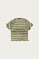 FrizmWORKS - Vintage Faded Stripe Half Tee - Dark Green - Canoe Club