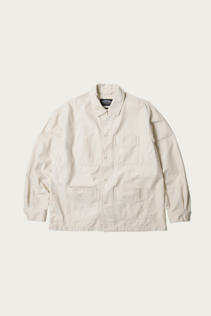 FrizmWORKS - Backsatin French Work Jacket - Cream - Canoe Club