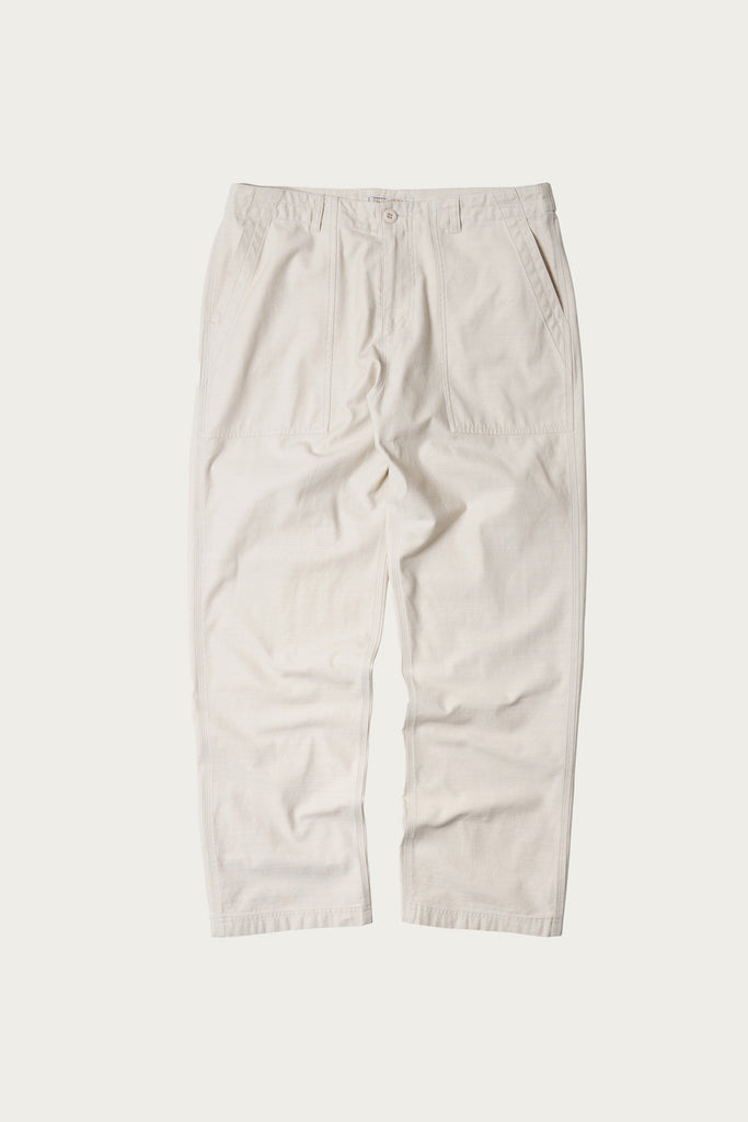 FrizmWORKS - Back Satin Fatigue Pants - Cream - Canoe Club