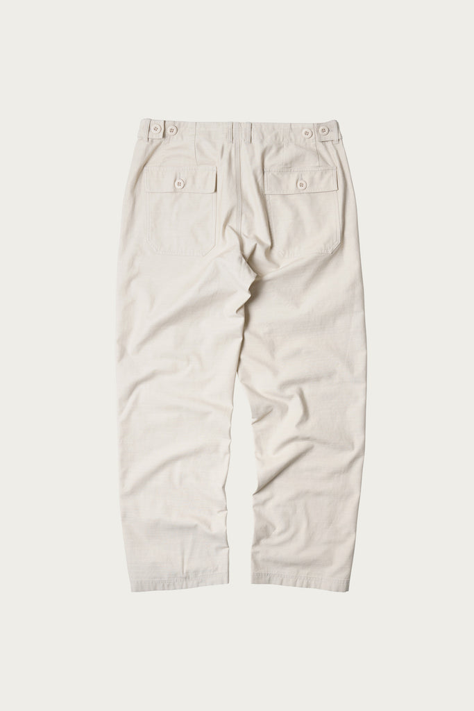 FrizmWORKS - Back Satin Fatigue Pants - Cream - Canoe Club