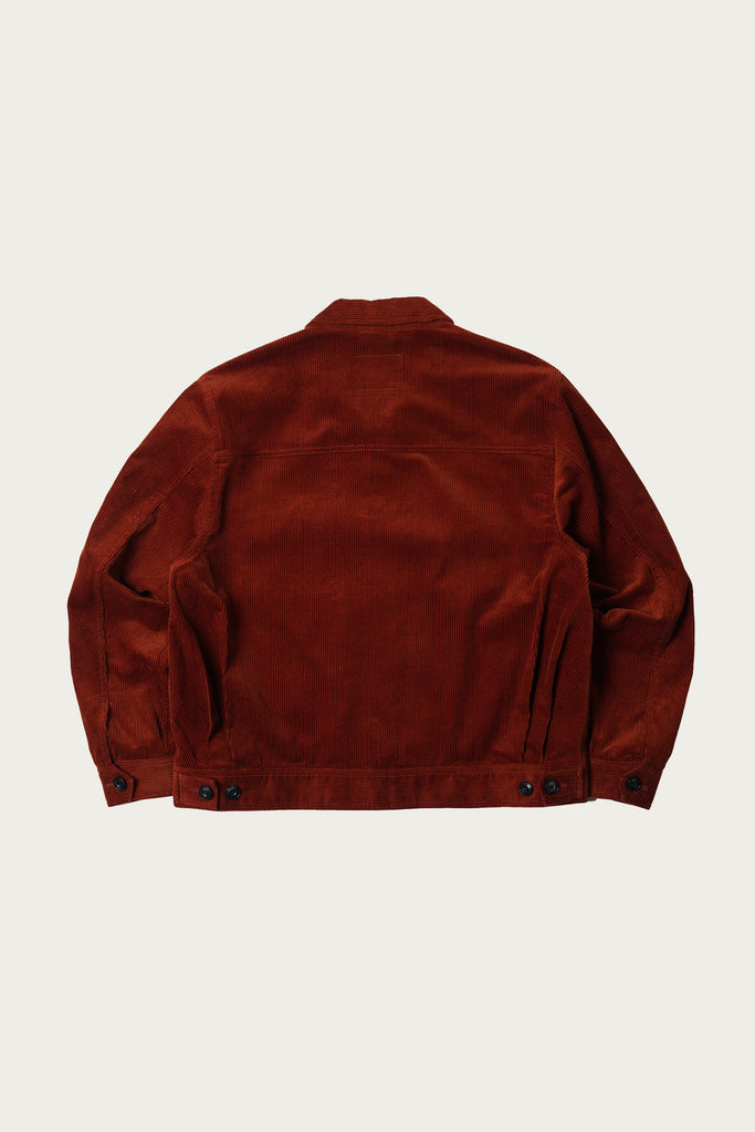 FrizmWORKS - Corduroy Trucker Jacket - Brick - Canoe Club