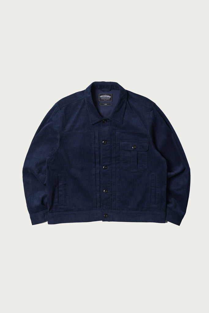 FrizmWORKS - Corduroy Trucker Jacket - Navy - Canoe Club