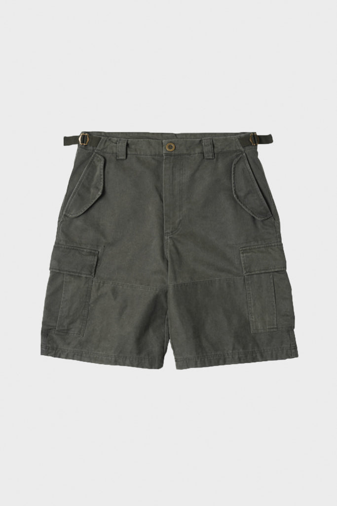 FrizmWORKS - Faded Cotton Cargo Shorts - Olive - Canoe Club