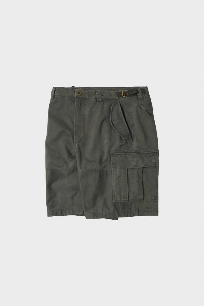 FrizmWORKS - Faded Cotton Cargo Shorts - Olive - Canoe Club