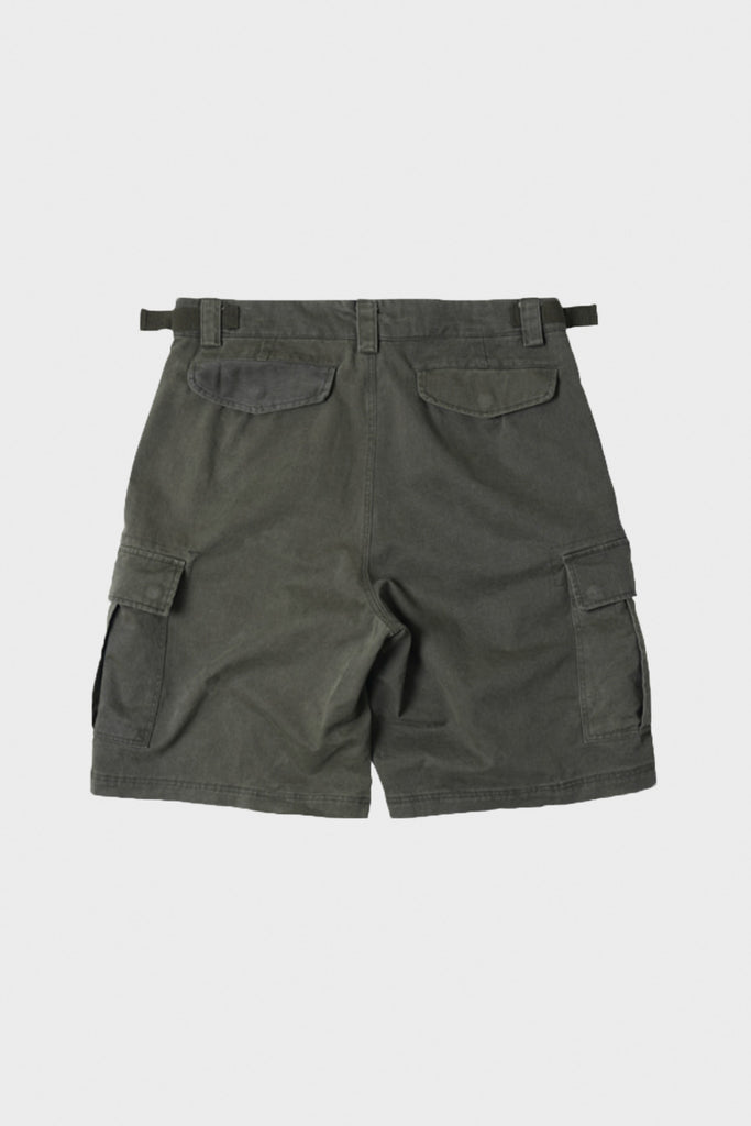 FrizmWORKS - Faded Cotton Cargo Shorts - Olive - Canoe Club