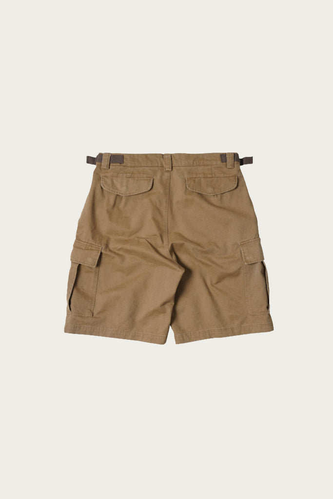 FrizmWORKS - Faded Cotton Cargo Shorts - Tan - Canoe Club