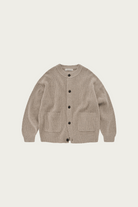 FrizmWORKS - Heavy Wool Round Cardigan - Oatmeal - Canoe Club