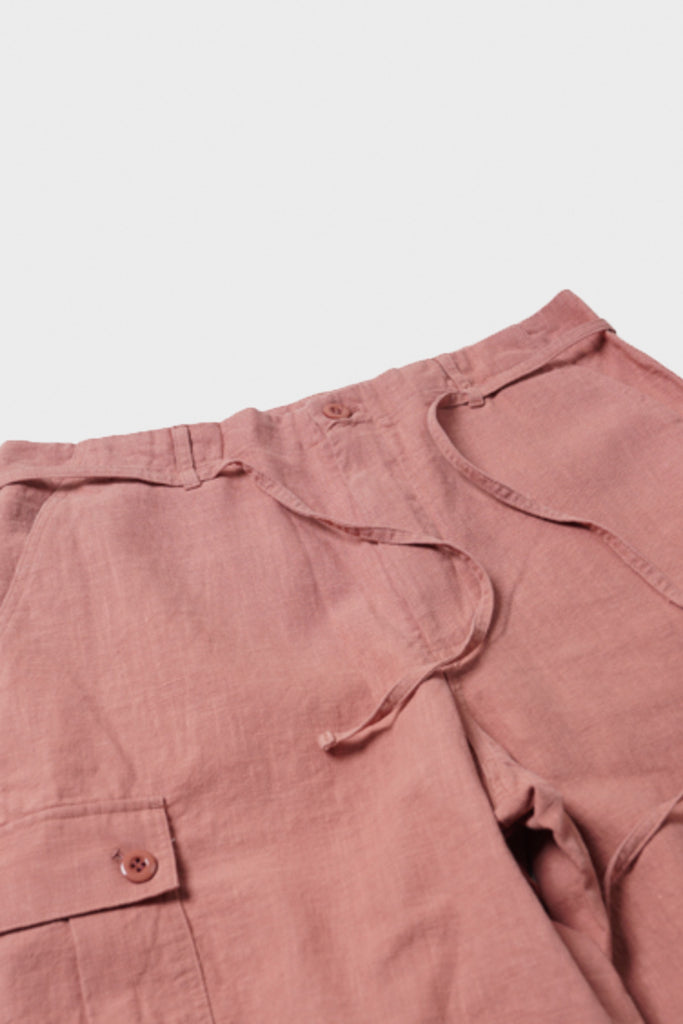 FrizmWORKS - Linen Parachute Cargo Pants - Indian Pink - Canoe Club