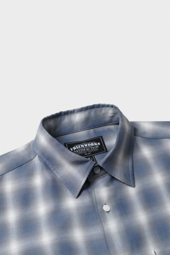FrizmWORKS - Ombre Checked Relaxed Shirt - Blue - Canoe Club