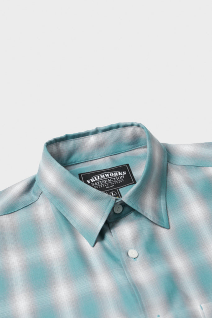 FrizmWORKS - Ombre Checked Relaxed Shirt - Mint - Canoe Club