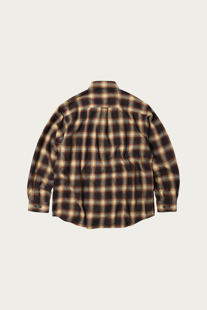 FrizmWORKS - Ombre Flannel Relaxed Shirt - Brown - Canoe Club