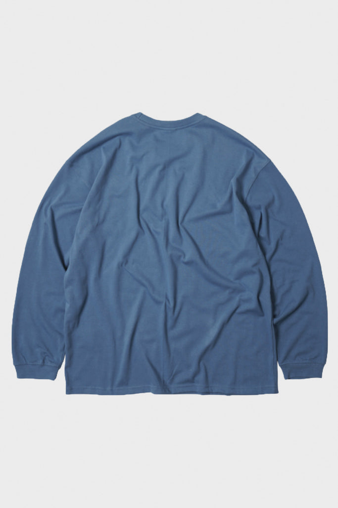 FrizmWORKS - Oversized Long Sleeve Pocket Tee - Blue - Canoe Club