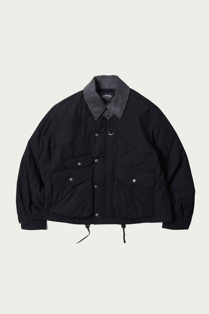 FrizmWORKS - Quilted Heritage Hunting Jacket - Black - Canoe Club