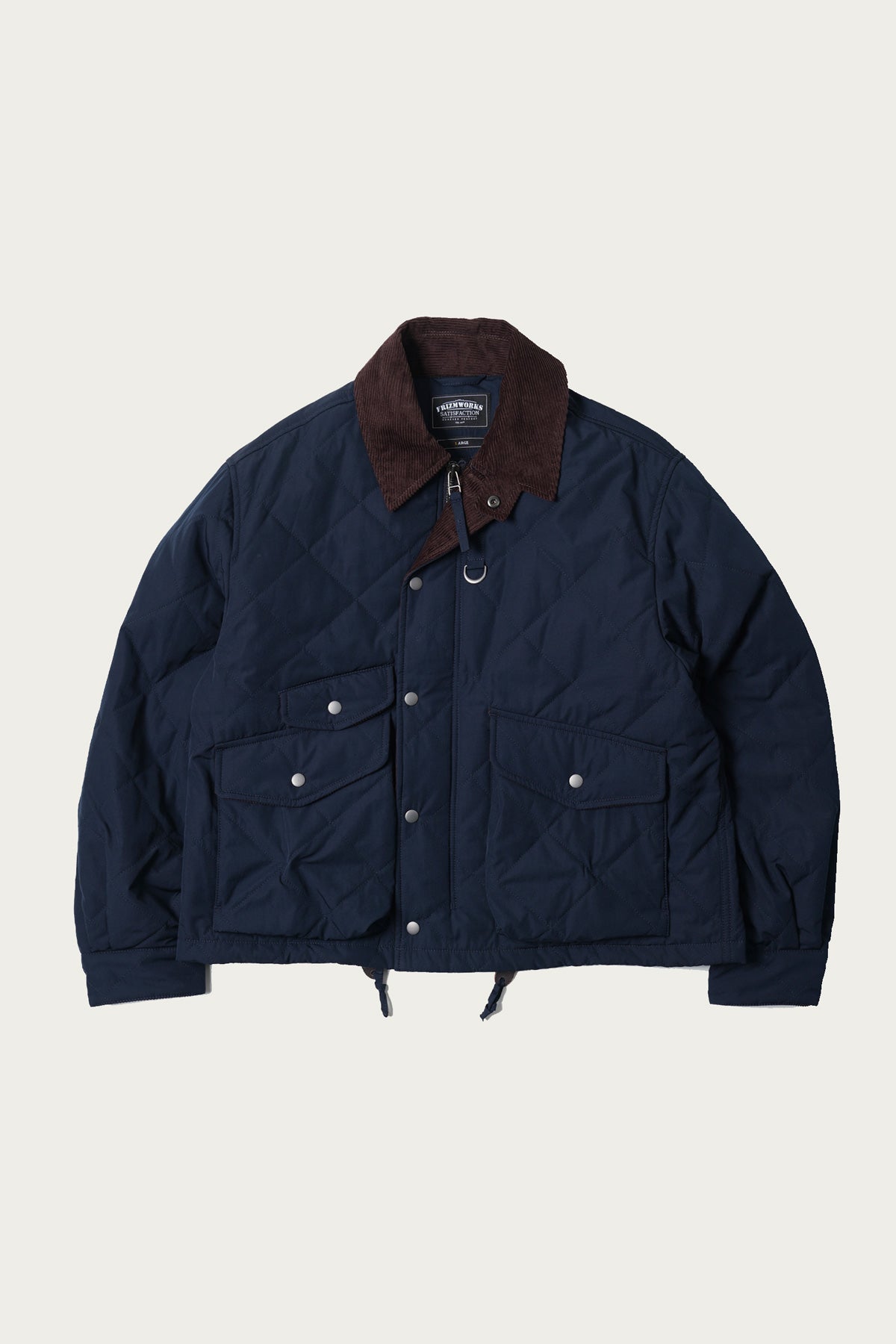 Frizmworks Quilted Heritage Hunting Jacket Navy Canoe Club