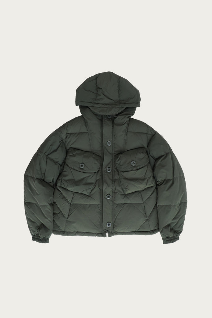 FrizmWORKS - Smock Puffer Down Parka - Dark Green - Canoe Club