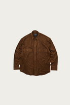 FrizmWORKS - Suede Trucker Relaxed Shirt - Brown - Canoe Club