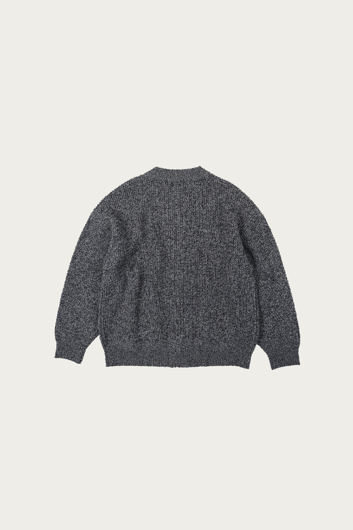 FrizmWORKS - Tweed Wool Zipup Cardigan - Charcoal - Canoe Club