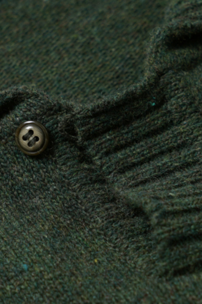 FrizmWORKS - Wool Collar Knit Pullover - Forest Green - Canoe Club