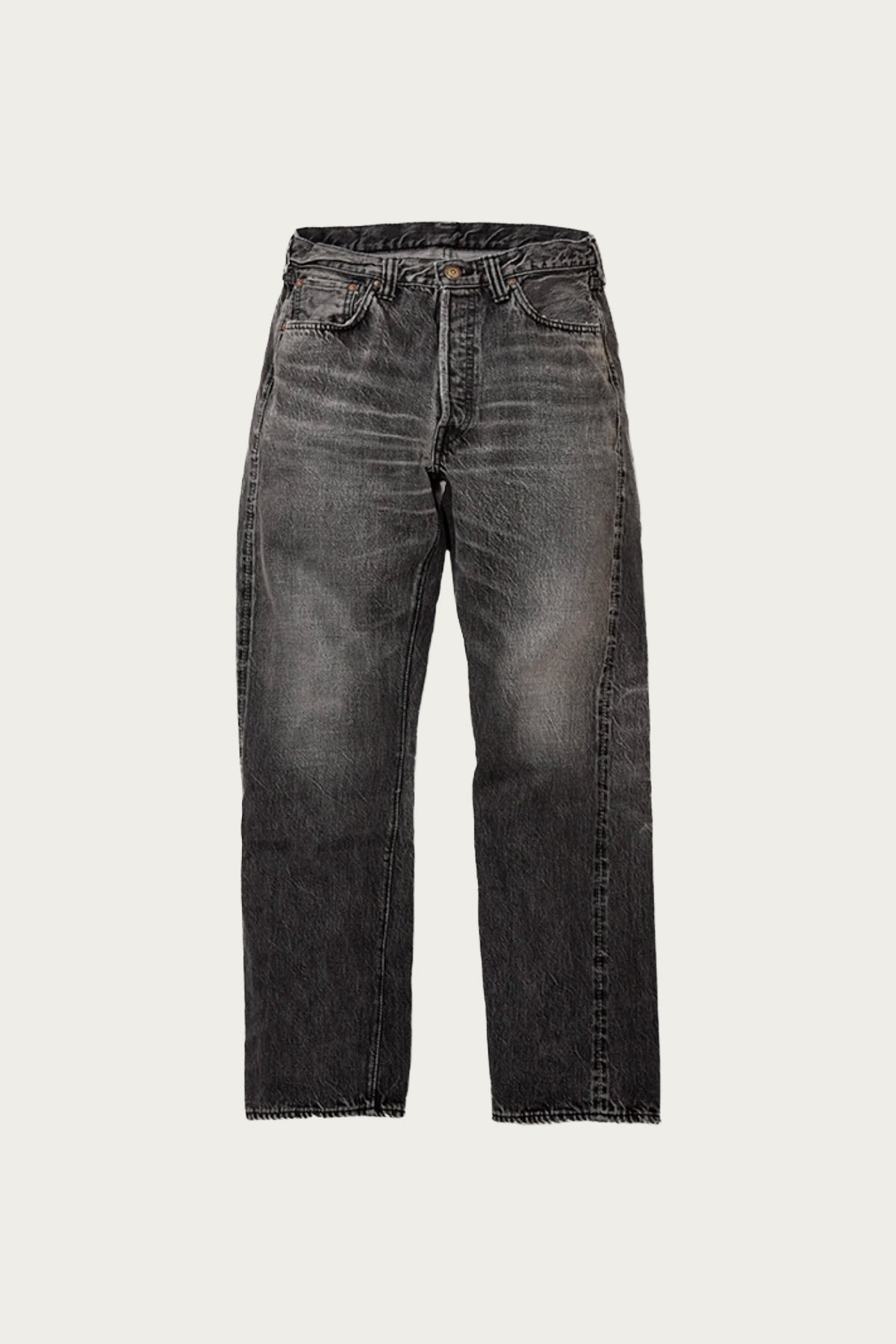 Fullcount - 1101BKHW Straight Black Selvedge Denim Dartford - Black - Canoe Club