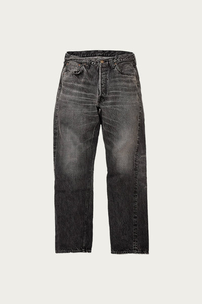 Fullcount 1101BKHW Straight Black Selvedge Denim Dartford | Black
