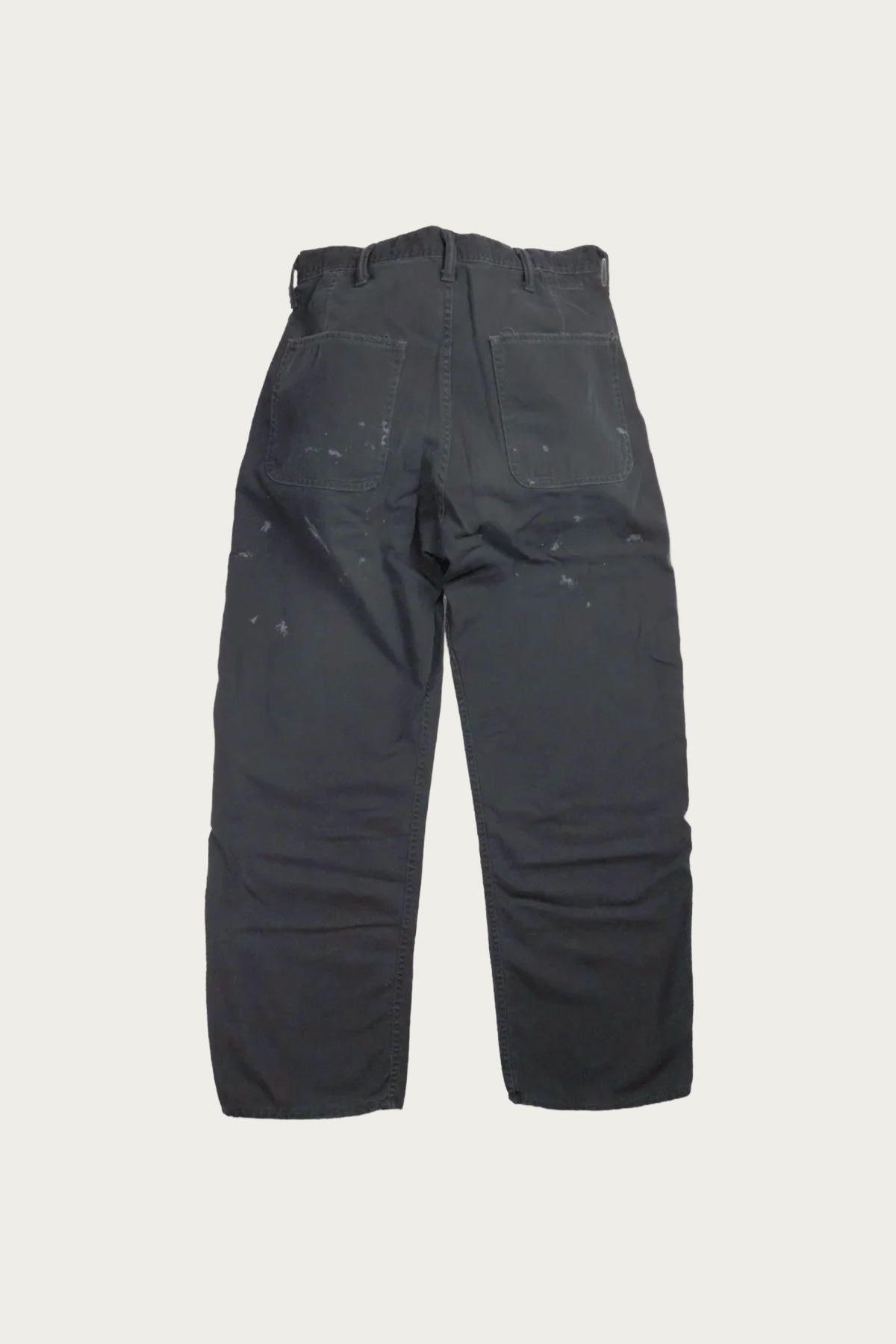 Fullcount - 1141VE-2 USN Herringbone Seamens Trousers Vintage Effect - Black - Canoe Club