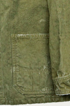 Fullcount - 2053VE Tent Cloth Chore Jacket Vintage Effect - Olive Drab - Canoe Club