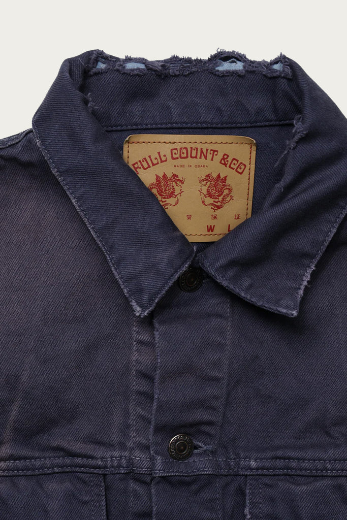 Fullcount - Type 3 Twill Jacket Damaged - Eggplant - Canoe Club
