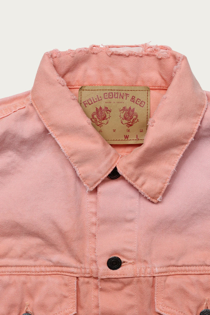 Fullcount - Type 3 Twill Jacket Damaged - Salmon Pink - Canoe Club