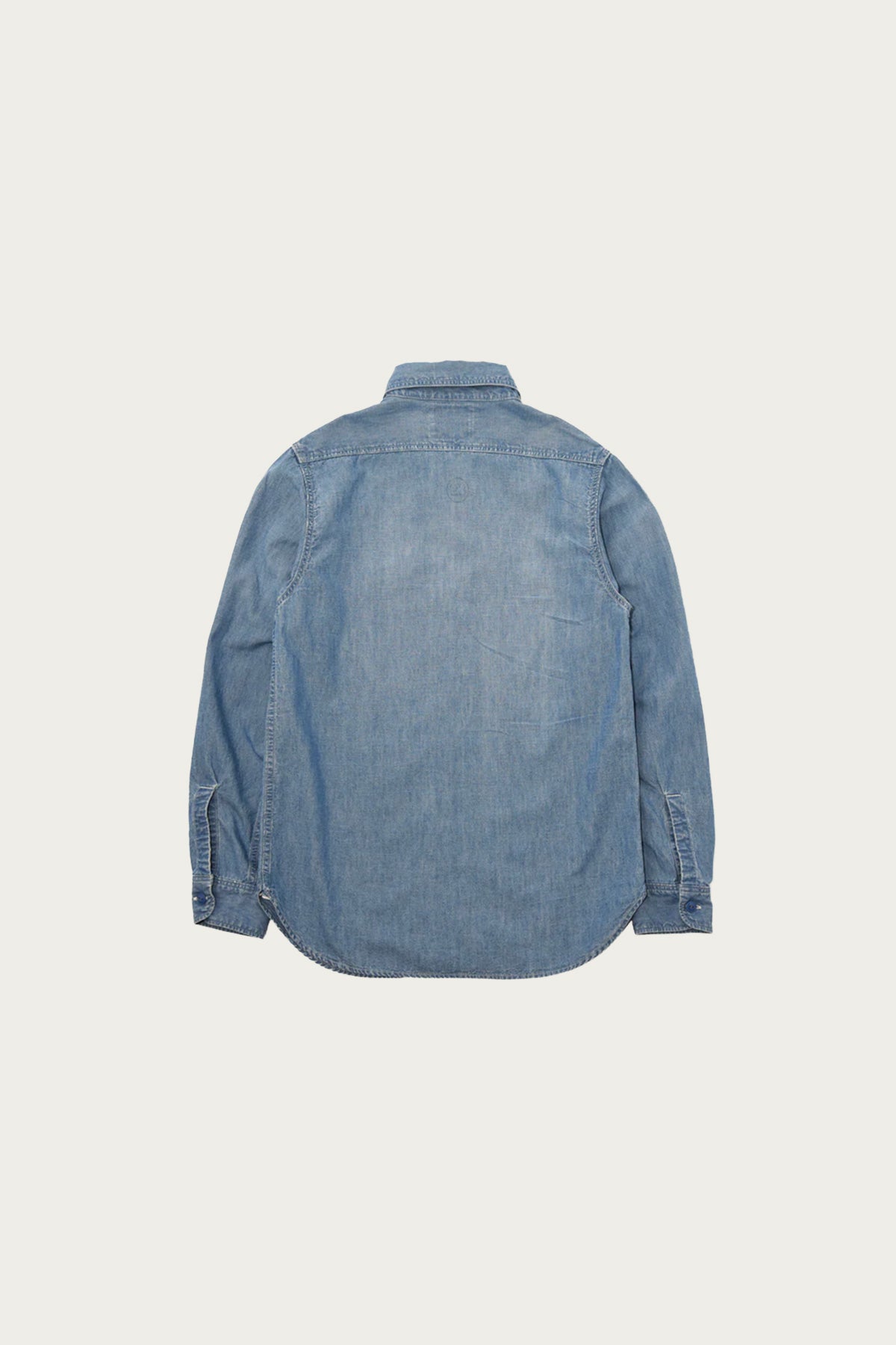 Fullcount - Chambray Shirt "Fade" - Blue - Canoe Club