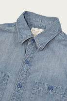 Fullcount - Chambray Shirt "Fade" - Blue - Canoe Club