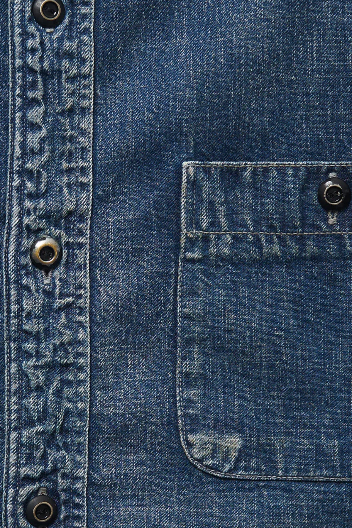 Fullcount - Denim Work Shirt - Indigo Blue - Canoe Club