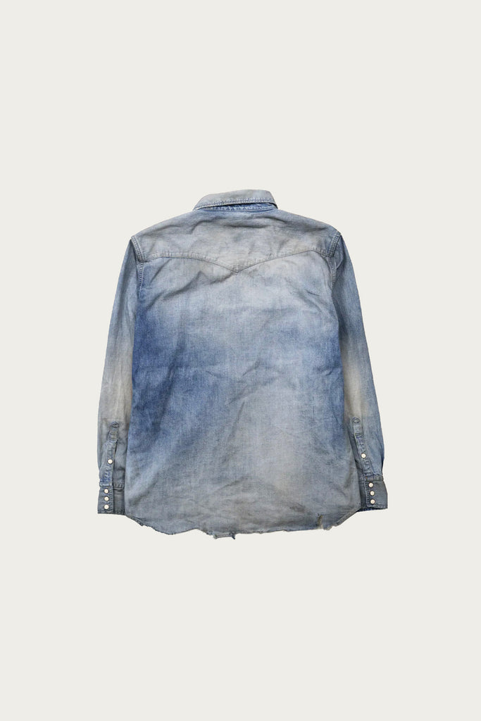 Fullcount - Denim Western Shirt HW "Looks That Kill" - Indigo Blue (Hand Wash) - Canoe Club